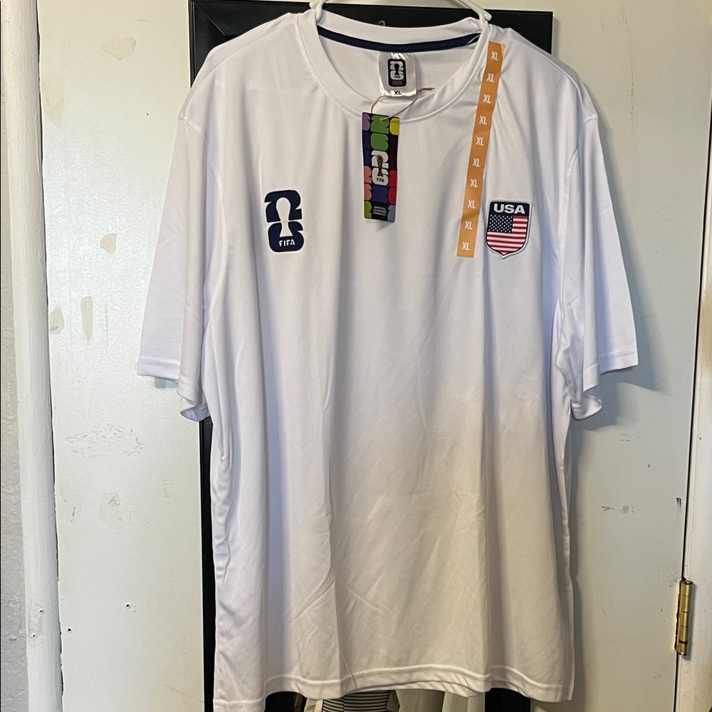 USA White Men's Performance Soccer Jersey